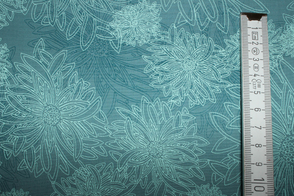 Designerbaumwolle Floral Elements Aquarium (10 cm)